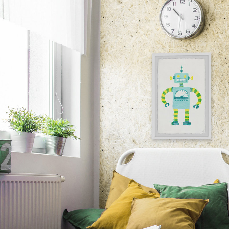«Eccentric Robot» par Rieth, reproduction encadrée, H 30 po x l 20 po x P 1,5 po