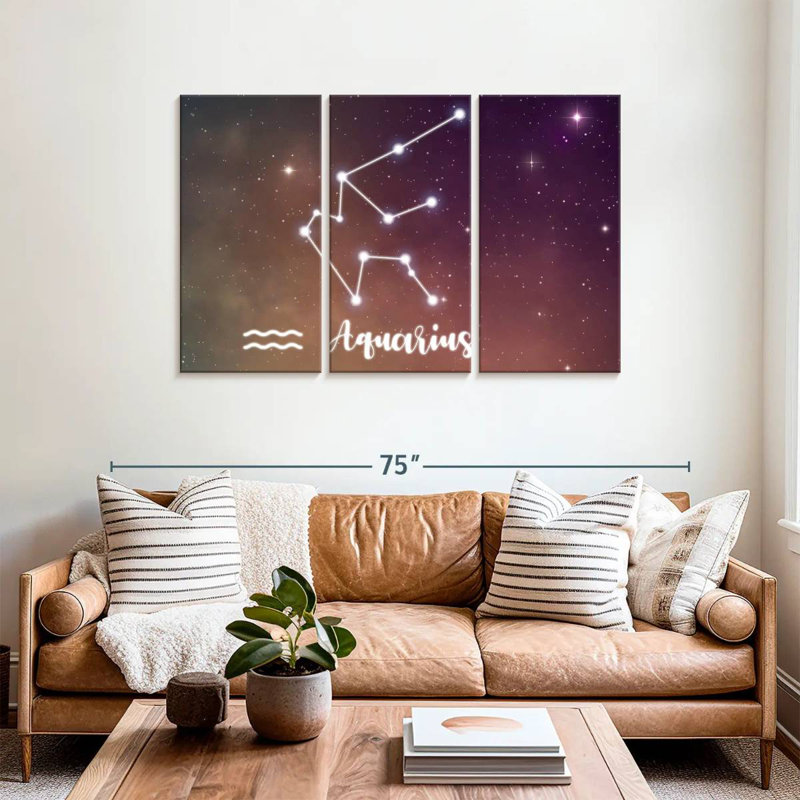 Adella Aquarius Constellation, 14" H x 23" W