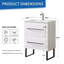 24" Morden Free-Standing Single Bathroom Vanity with Sink