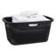 Panier à linge 40L, panier à linge en lin, bac de rangement en plastique avec poignées-1578293678
