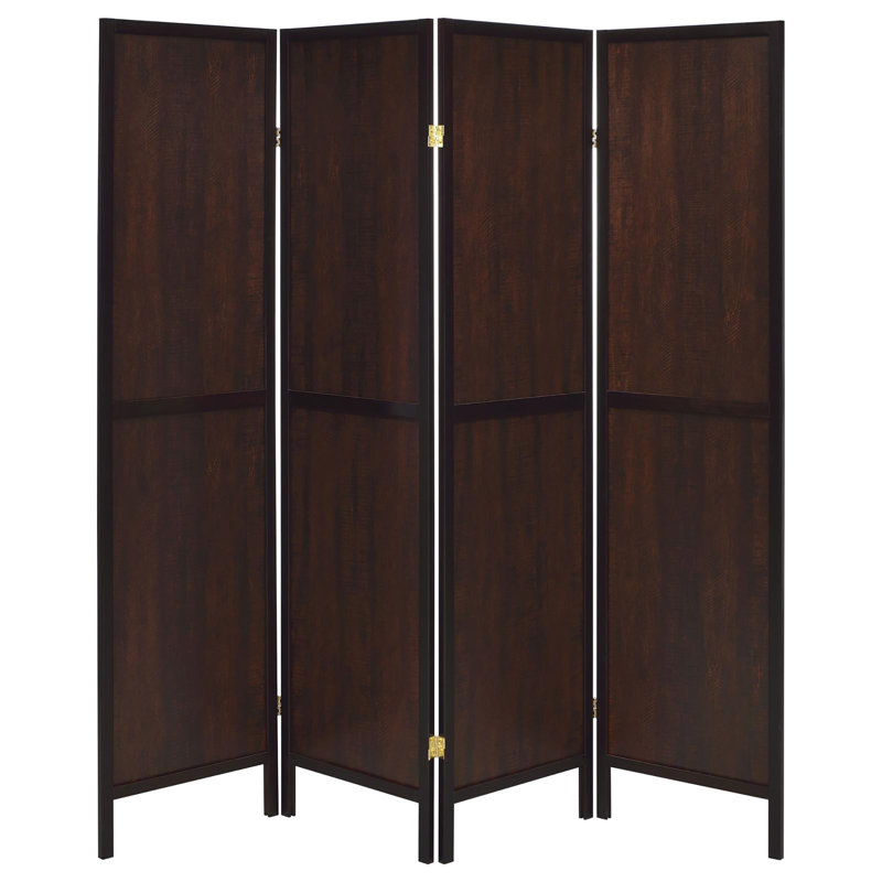 Carrasquillo Folding Room Divider, Tabacco, 4