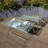 Rodriguez Folding Wrought Iron Coffee Table