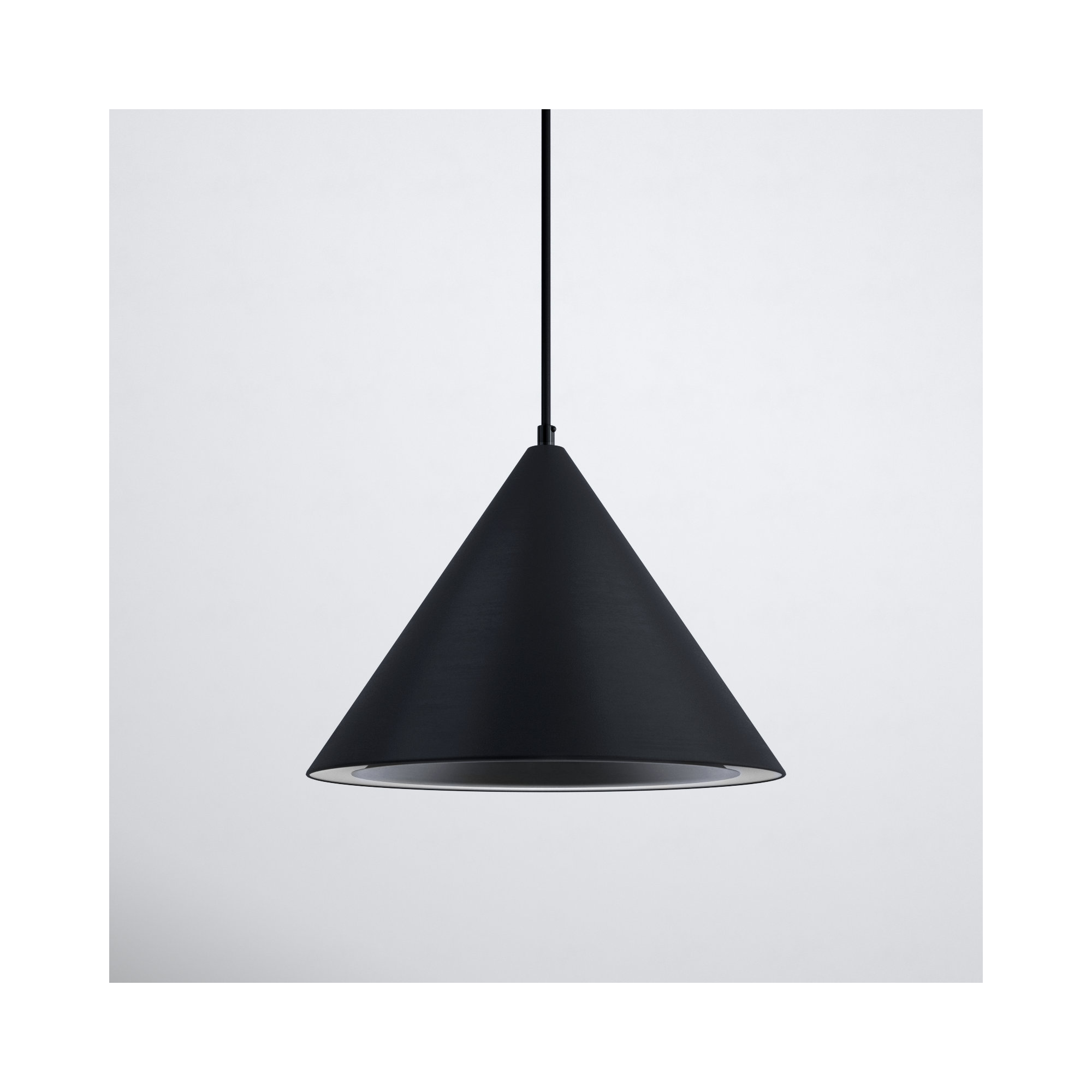 Johnston Single Light Metal Dimmable LED Pendant, Black, 9.5" H x 12.5" W x 12.5" D