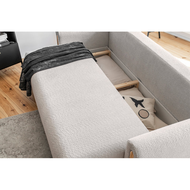 Ageeth Sofa Bed, Oak, Cream