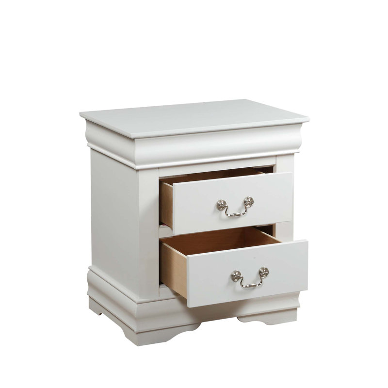 Table de chevet fonctionnelle, Blanc