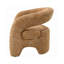 Fauteuil d'appoint de 77,2 cm de large, en tweed orange
