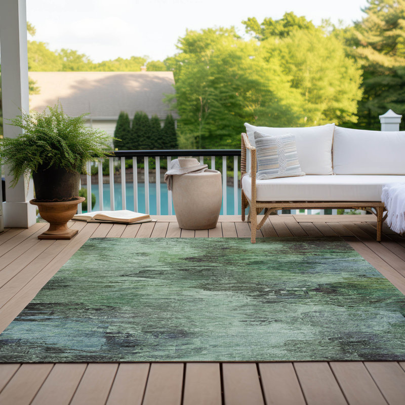 Tapis intérieur / extérieur Decicco, Rectangle de 10 pi x 14 pi