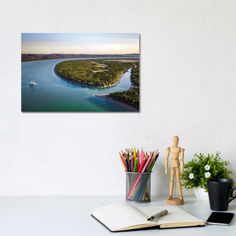 Kimberley Creek Mangroves Aerial by James Vodicka - Wrapped Canvas Gallery-Wrapped Canvas Giclée, 20.32cm H x 30.48cm W