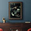 Midnight Floral I - peinture sur toile encadrée-1186029177