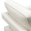 Chaise d'appoint Lake en tissu performance blanc avec base en métal doré brossé-82308985