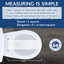 Little2Big Toilet Seat with Built-In Potty Training Seat, Slow Close, Easy Install, Round, White