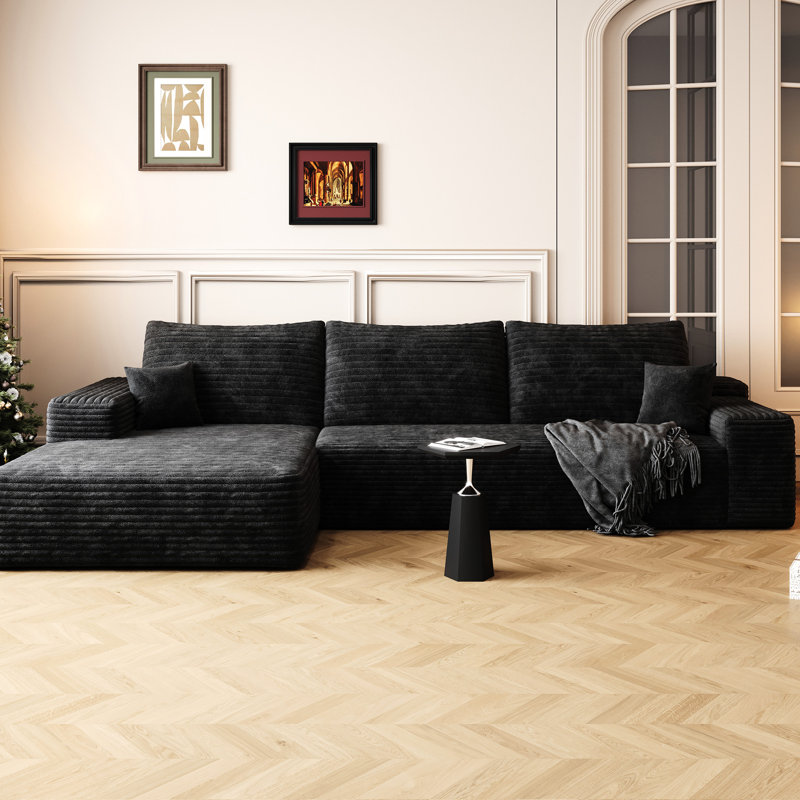 Canapé modulaire inclinable en L 107 po Modern