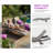 2‑Set Outdoor Chaise Lounge with Pull‑Out Side Table & 5‑Position Adjustable Backrest-547932154