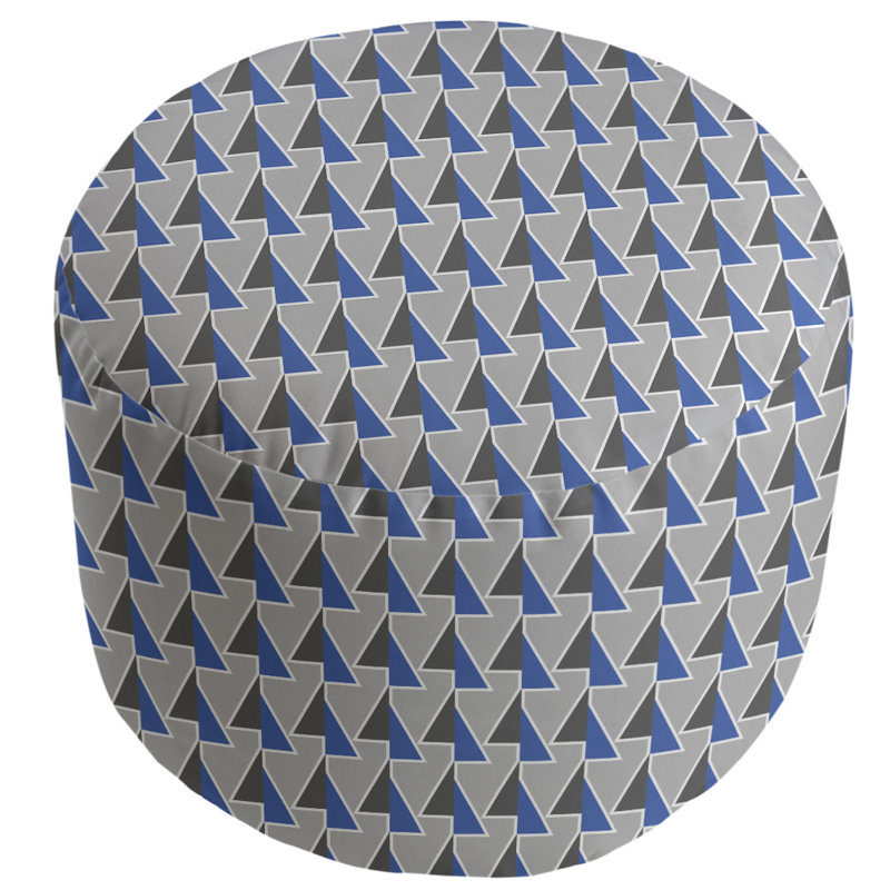 repose-pieds à motifs shifted arrows, Bleu