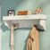 Ajwad 36" Wide Cottage Beach House Design Wall Mounted Coat Rack with 8 Hooks And 1 Shelf Tray