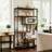 Suva Bookshelves And Bookcases 6-shelf Etagere Bookcase, Industrial Open Display Shelves Geometric Bookcase With Sturdy Metal Frame-682289968
