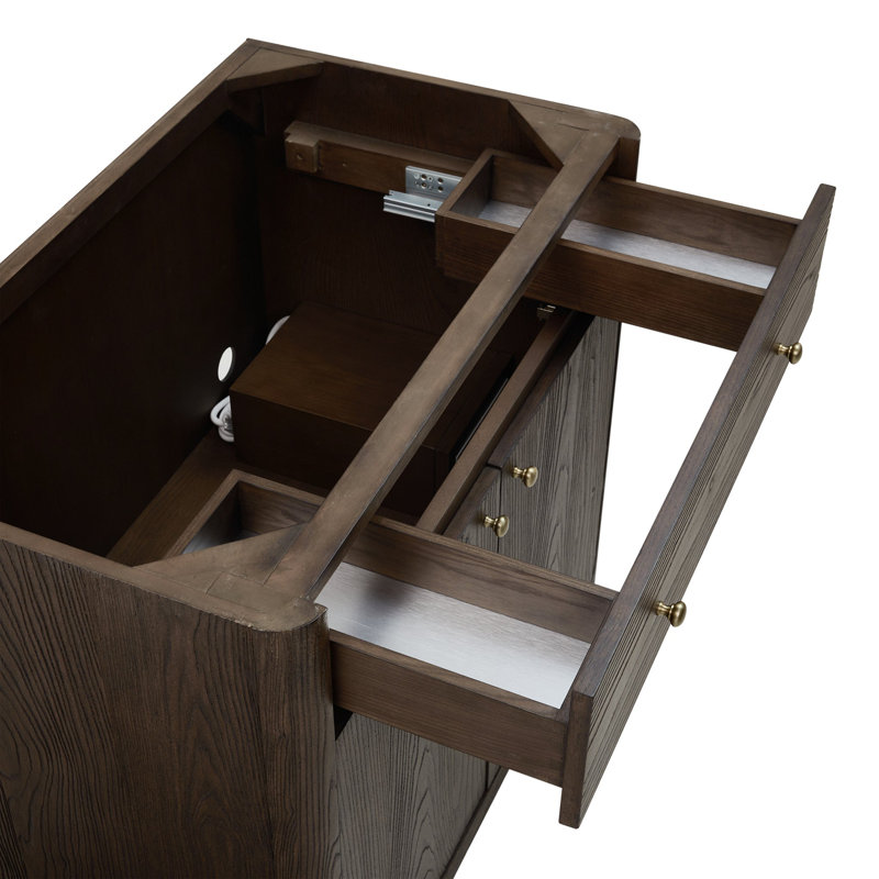 Gracyn 35.75'' W Single Bathroom Vanity Base, Sable