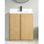 Meuble-lavabo simple 30 po avec plateau en quartz Bueche
