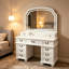 Coiffeuse luxueuse en bois massif ivoire-1520412162