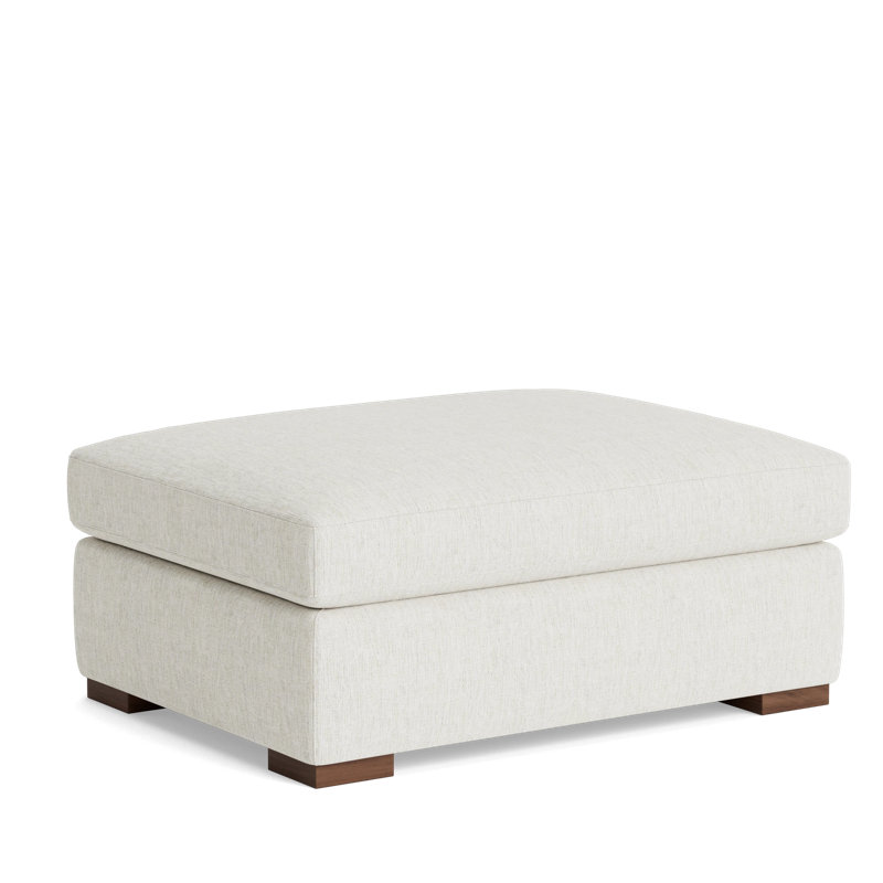 Lucca Ottoman, Performance Weave - Snow