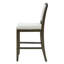 Ensemble de 2 tabourets de bar à hauteur de comptoir - paquet de 2 tabourets de bar rustiques avec structure en bois d'hévéa, dossier ergonomique, polyvalent pour îlot de cuisine, salle à manger-813084024