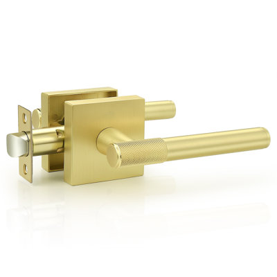 Probrico Door Handle Interior Knurled Square Door Lever