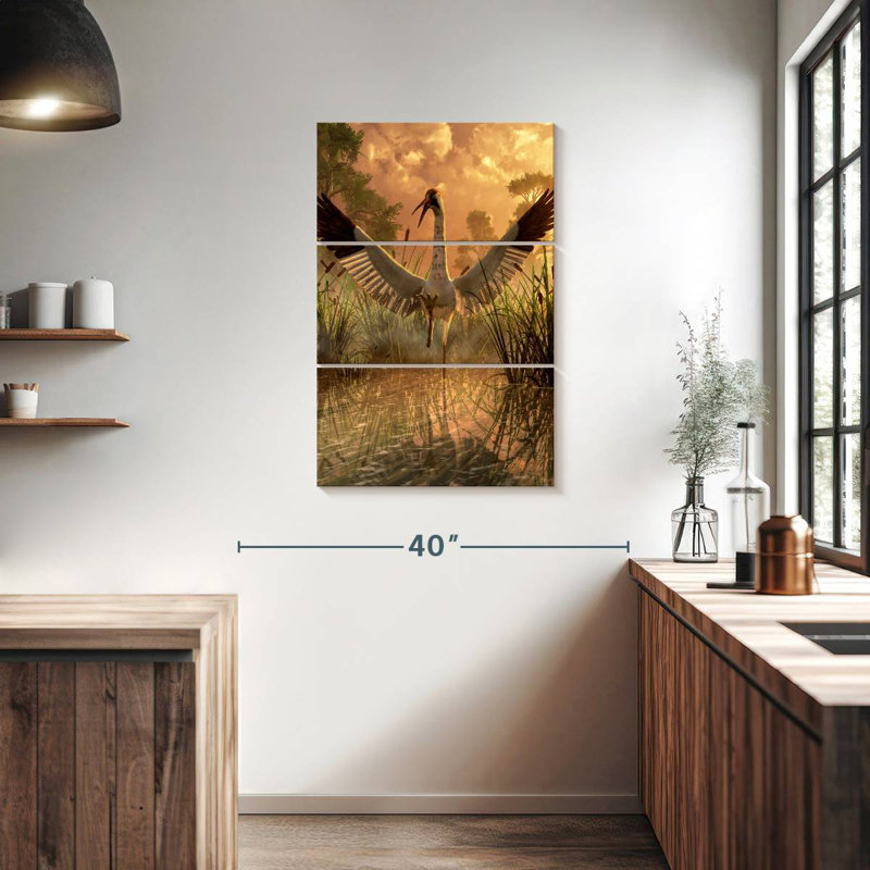 Brampt Sandhill Crane, 38" H x 24" W