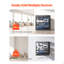 Support réseau 10U à cadre ouvert de 23 po de profondeur, support mural ou sur pied, 4 poteaux robustes, avec tablettes ventilées et quincaillerie de fixation