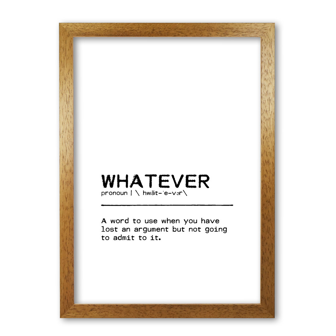 Whatever Lost - Print