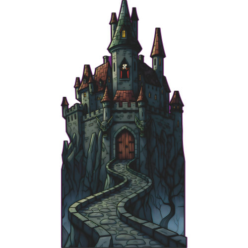 SP13550 Dracula Vampire Haunted House Halloween Castle