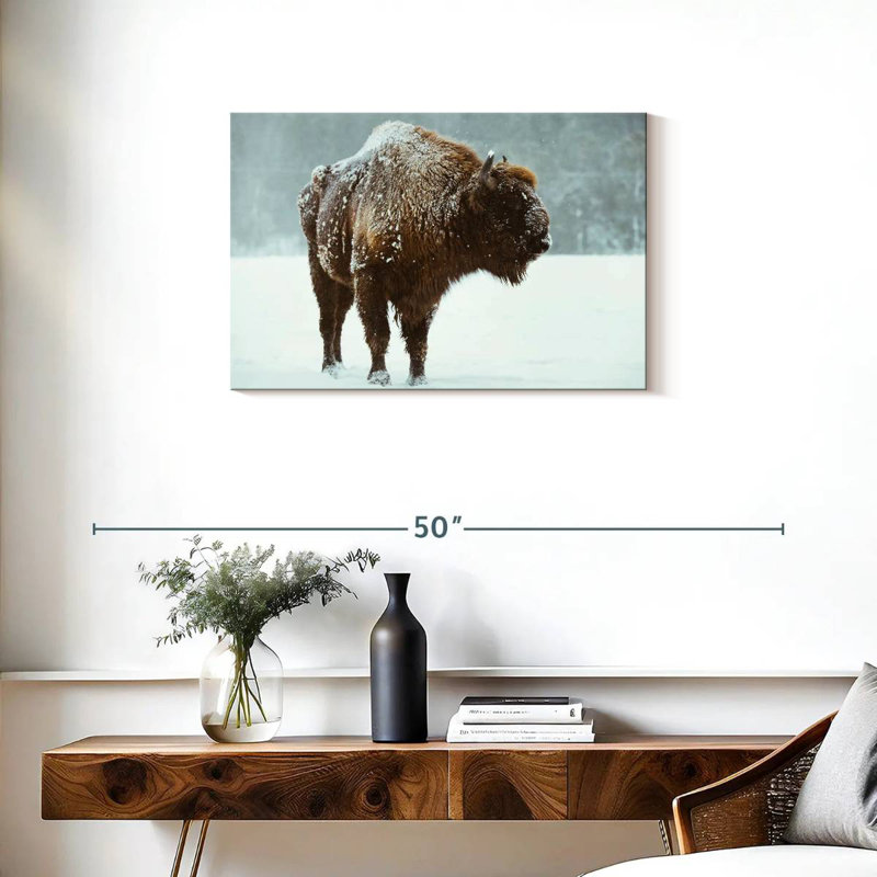 Bison des neiges Brampt, H 20 po x l 30 po