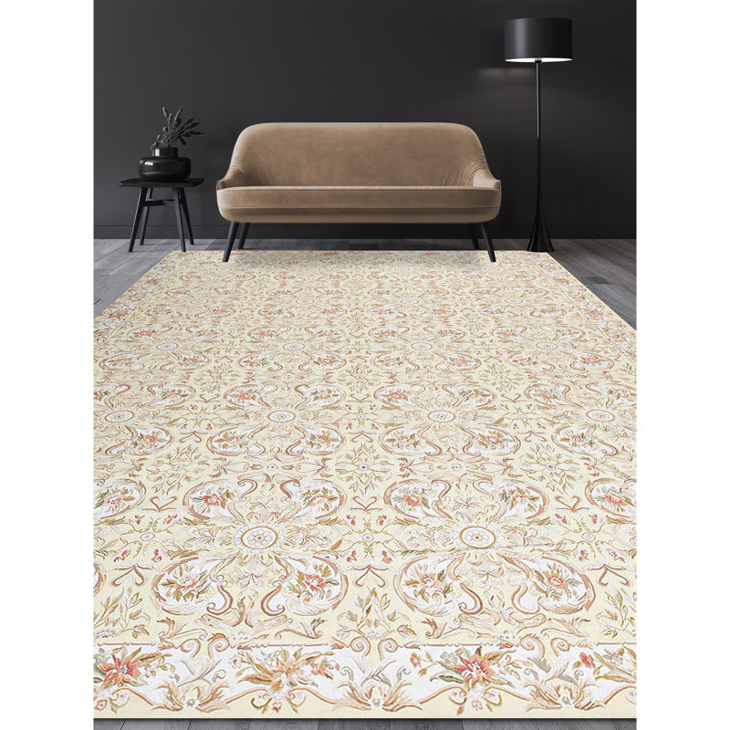 Wool Floral Area Rug