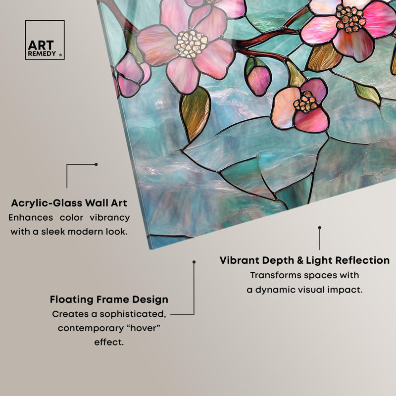 «Shimmering Spring Blossoms I», art floral campagnard par Art Remedy, prêt à être accroché, H 16 po x l 20 po