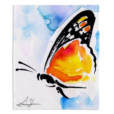 Couverture sherpa doux papillon love xxx