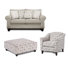 Causeuse, fauteuil d'appoint et repose-pieds Tapia