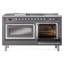 ILVE Nostalgie II Noblesse 60 in Dual Fuel Range 7 Burner, Griddle, Frenchtop-1606747986-1606748021