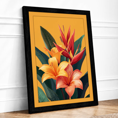 Tropical Blooms Botanical - Framed Print