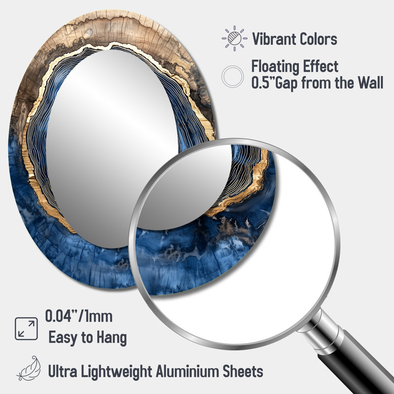 Miroir mural Aqua, 40 po x 30 po