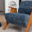 Kyajah 27.5" W Chenille Solid Wood Armchair-2022522510