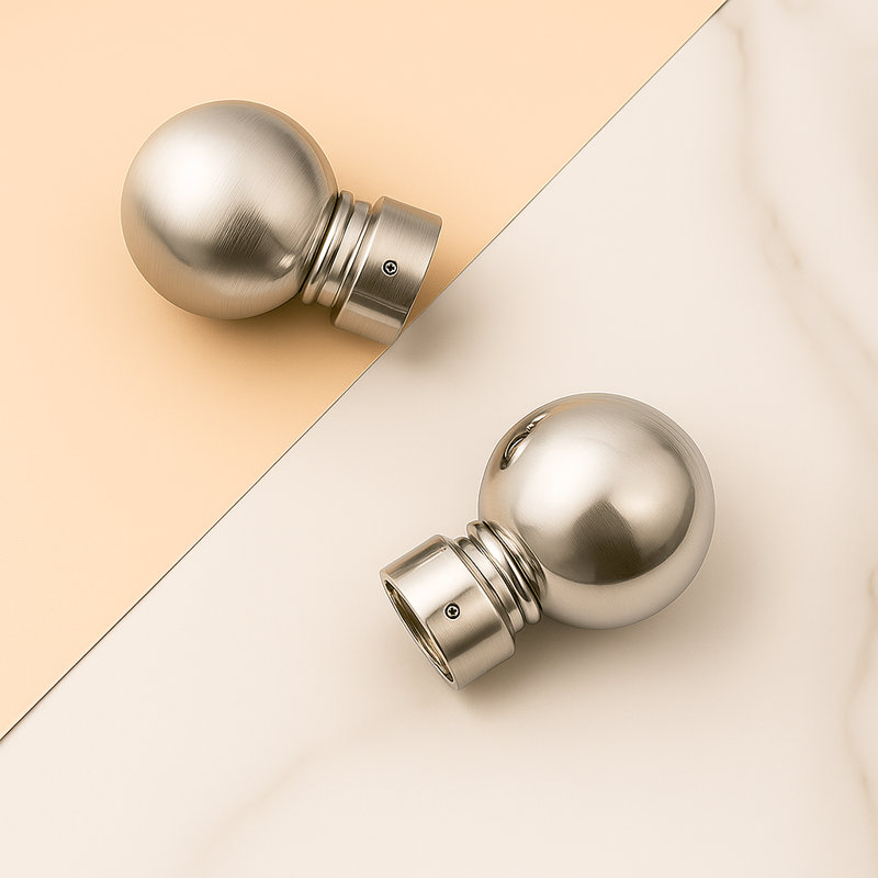 6cm Finial, Brushed Silver