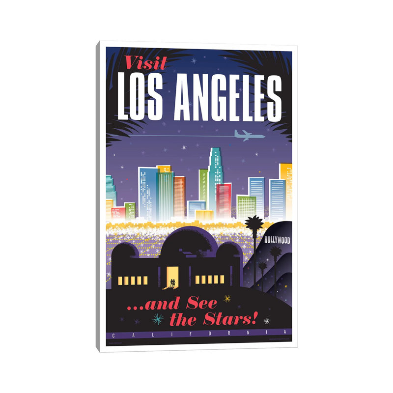 Los Angeles Travel by Jim Zahniser - Print on Canvas, 66.04cm H x 45.72cm W x 3.81cm D, Wrapped Canvas