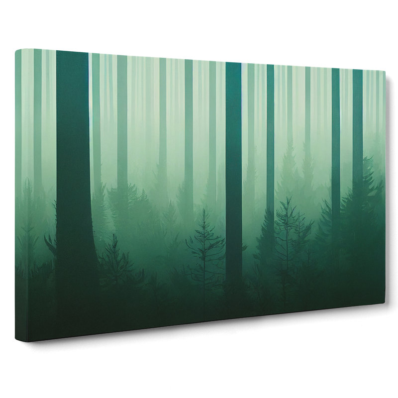 A Head Turning Forest - Wrapped Canvas Painting, 40cm H x 60cm W x 3cm D