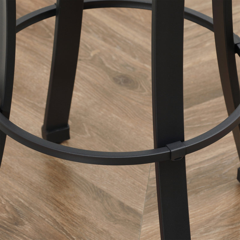 Tabouret de bar 2 pièces avec repose-pieds et tissu en microfibre, tabouret de bar avec pieds en acier thermolaqué, Gris