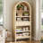 71.2" H Farmhouse Bookcase With Drawer And 5-tier Open Shelves 
