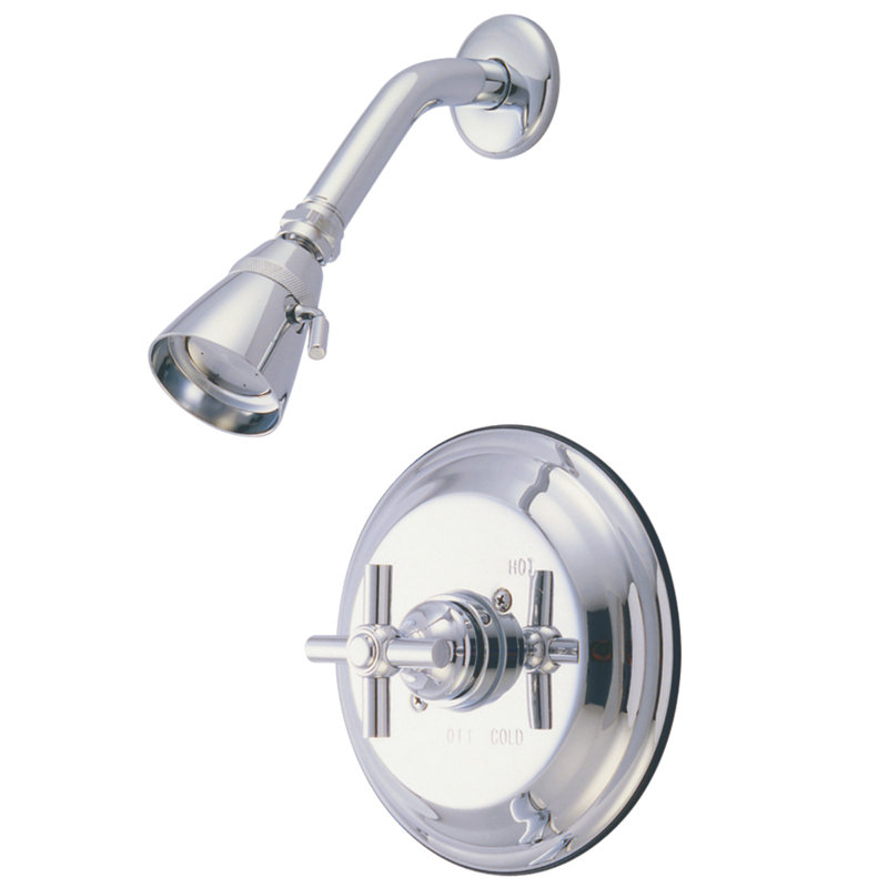 Kingston Brass Single-Handle Pressure Balanced Shower Faucet, Polished Chrome