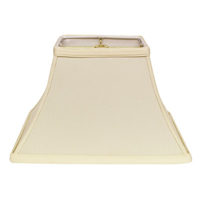 Abat-jour rectangulaire en tissu sans flammé avec garniture laveuse pour lampes de table