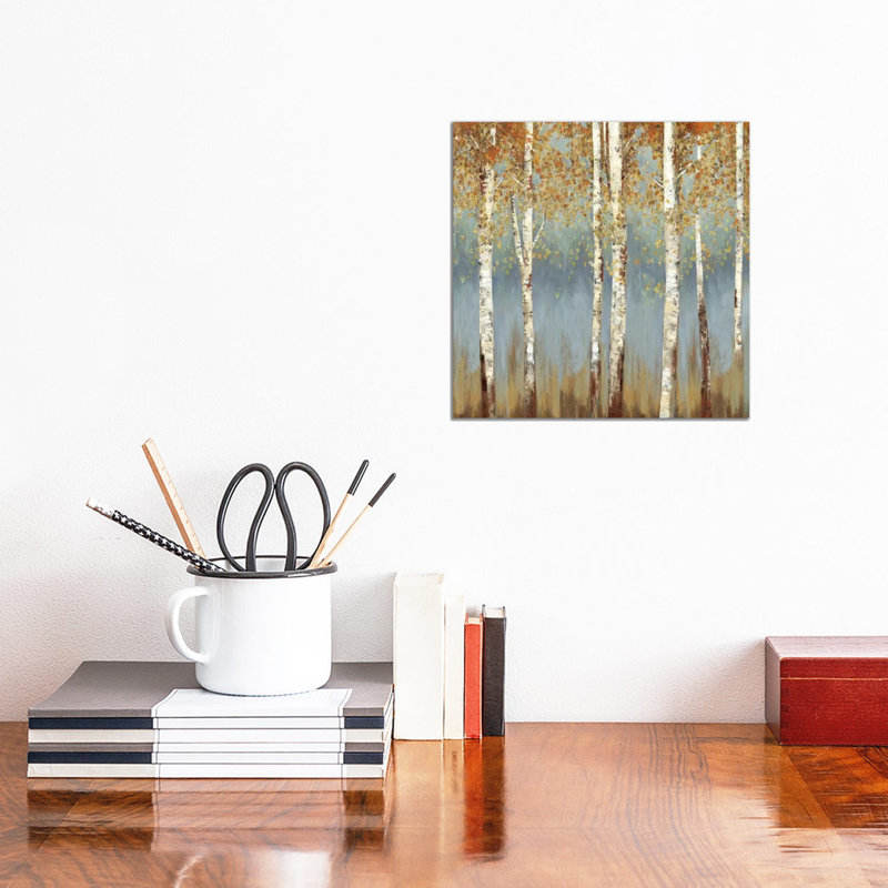 Falling Embers III by Allison Pearce - Wrapped Canvas Painting, 30.48 cm H x 30.48 cm W