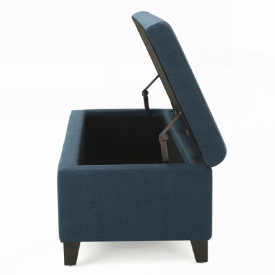 Upholstered Storage Ottoman Bench, Entryway Bench, End of Bed Bench