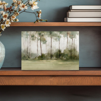 Misty Forest Morning Light by PI Studio - Wrapped Canvas Print