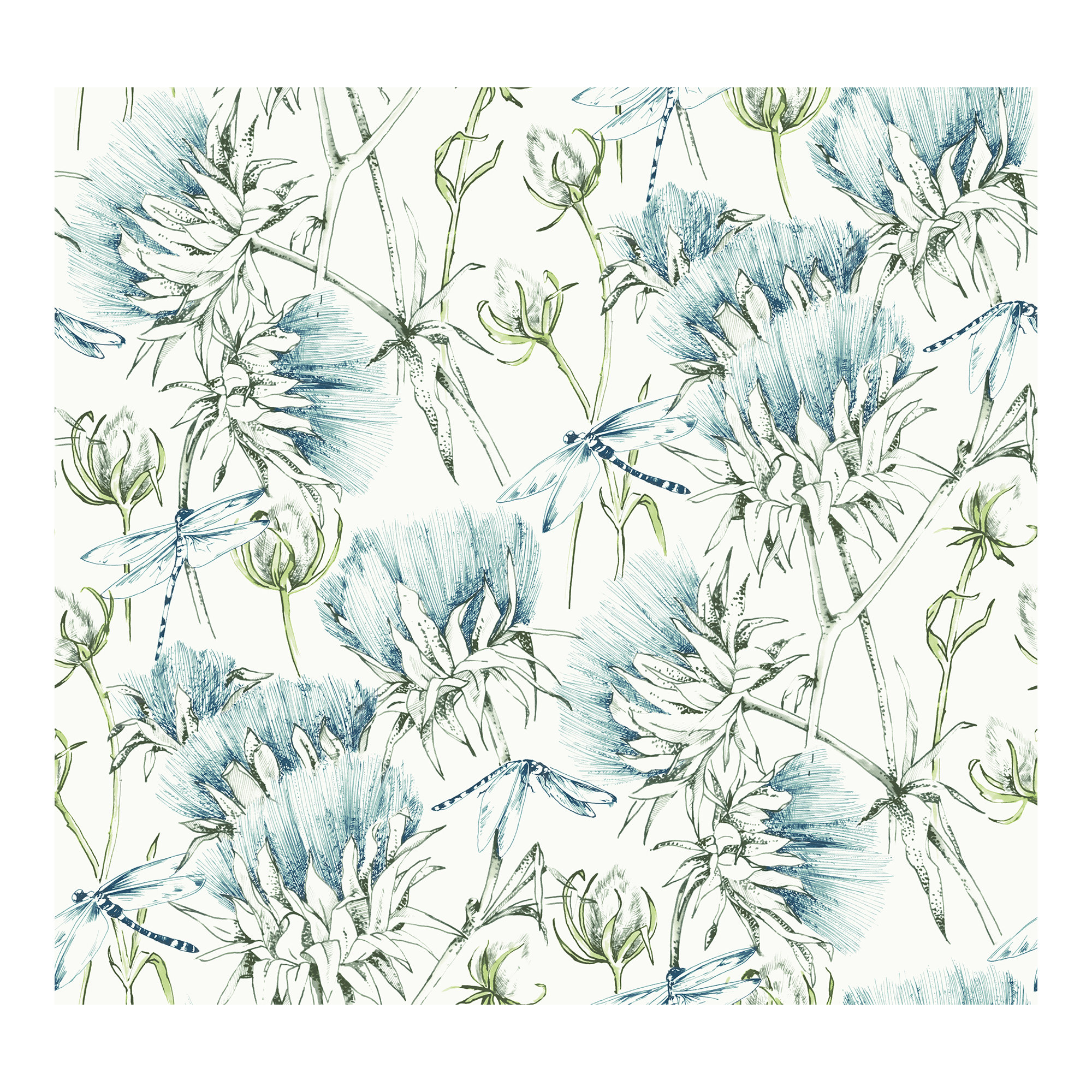 Animal Print Wallpaper, Teal